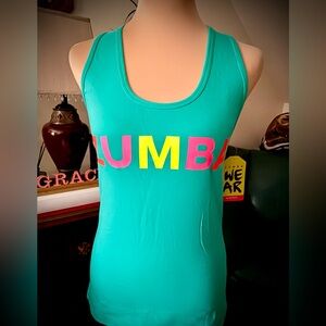 Zumba Fitness Vibrant Teal Tank Top